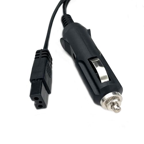 Image of 12V DC Car Cooler Power Cable,2 Pin Lead Car Cooler Box Mini Fridge Replacement Portable Extension Cord for Igloo,Wagan,Juggernog Cooler,Car Travel 3M