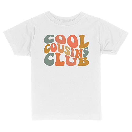 Cool Cousins Club Toddler Kids T-Shirt 5T White