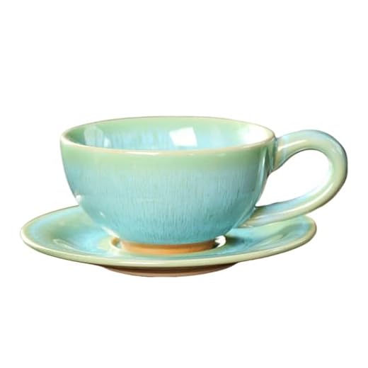Juego de tazas de café de gres, taza de café con leche vintage, juego de tazas de café de cerámica, estilo japonés, tazas de té de gres de 150 ml, regalos para amantes, padres y amigos, 12 x 5 cm
