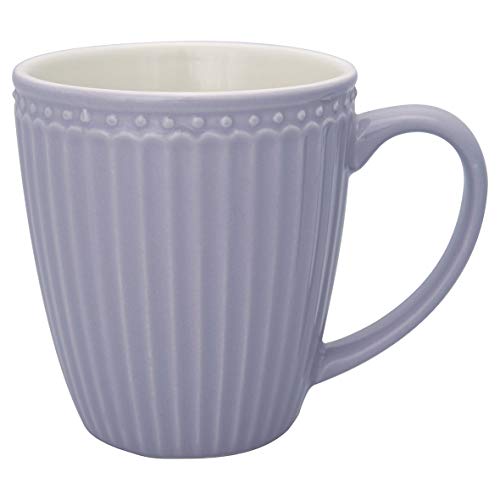 GreenGate Alice Tasse – Porzellan, 320 Ml, In Zartem Lavendel Mit Wellen-Muster