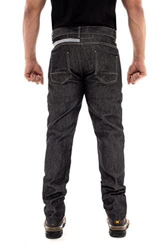 Juicy Trendz Jeans de motocicleta para homens - Calças de motocicleta com armadura protetora no joel