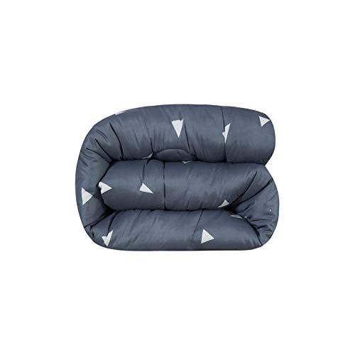 Triangle Rabbit Flower Plaid Printed Quilt Comforter Microfiber Bedspread Bed Cover for Bedding Set ZY1902 Twin Full Queen King Size Quilt 1PC for Kids Adults (Triangle, Grey, 70"x86" 1PC)