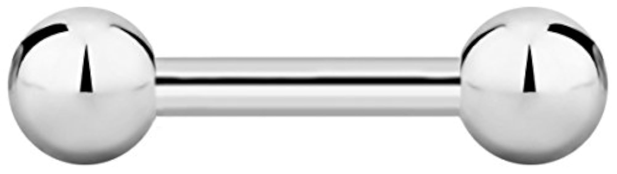 Surgical Steel Straight Barbell Piercing, 8g - 18g