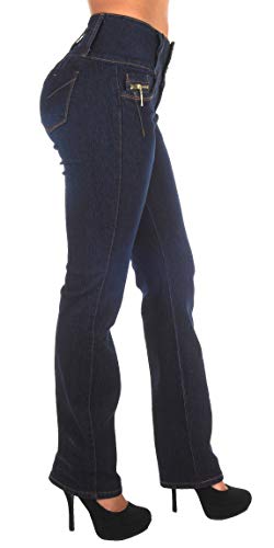 Plus/Junior Size Butt Lifting Levanta Cola High Waist Boot Leg Jeans4