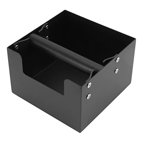 Cubo de Volcado para Moler Café, Caja de Golpe de Café, Cajón Desmontable Negro Antideslizante, Fácil de Limpiar para Cafetería
