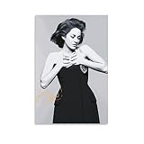 Toile Peinture Art Signature Photo Marion Cotillard Actrice pour Chambre à Coucher Art Mural Cadeaux Décor pour Homme Femme sans Cadre 50X70cm