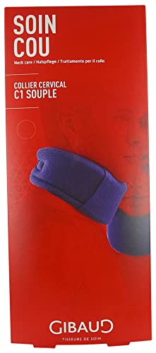 Gibaud Collier Cervical C1 Souple Bleu Marine - Taille 2