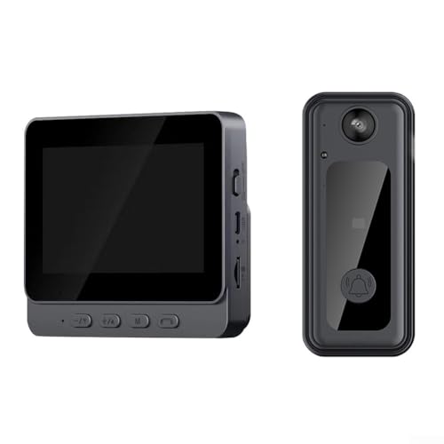 Videoportero inalámbrico con Pantalla de 4,3' y cámara de Seguridad, intercomunicador Visual bidireccional para una comunicación