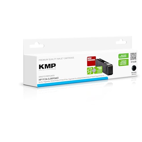 KMP H164B Cartouche d'encre Noir - Cartouches d'encre (Compatible, Encre Ă pigments, Noir, HP, HP PageWide 352 dw, HP PageWide MFP 377 dw, HP PageWide Pro 452 dn, HP PageWide Pro 452 dw, HP, L0R95AE)