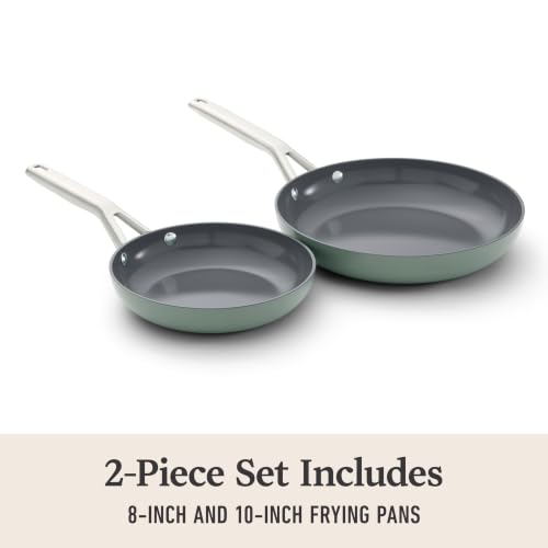 Calphalon® Ceramic Nonstick 8" and 10" Frying Pan Set, Silver Ash - Image 5