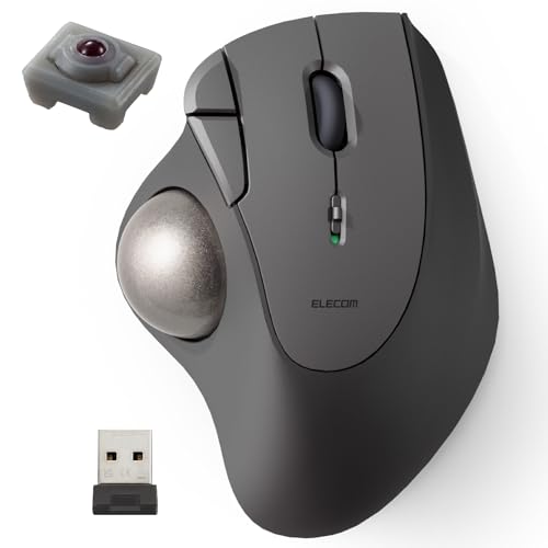 Amazon.co.jp: エレコム ワイヤレス トラックボール マウス 無線