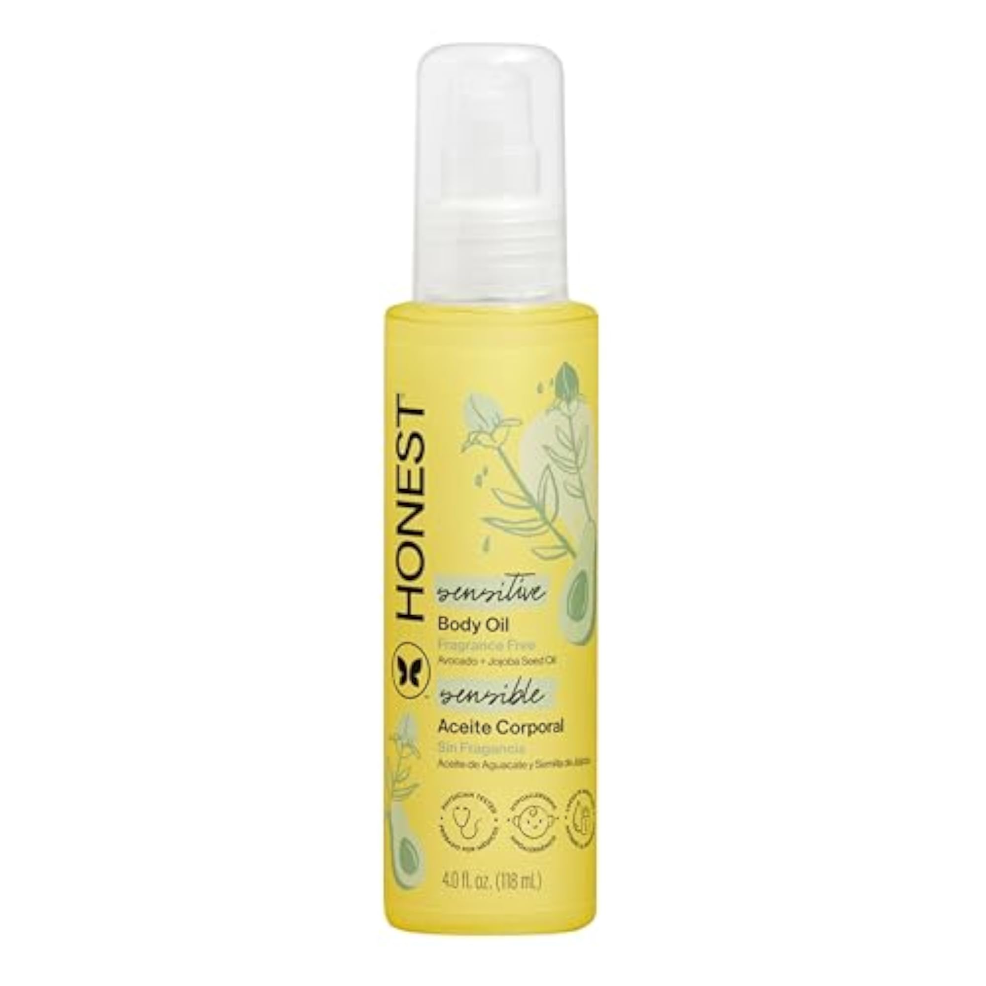 Organic Body Oil, Certified Organic, 4 oz