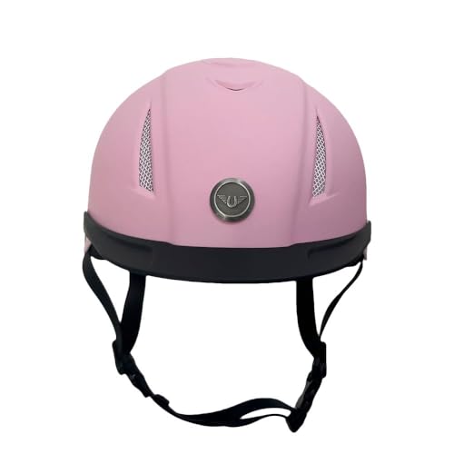 TuffRider Shield Horse Riding Helmet with Adjust A Dial-Light Pink-M