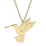 pendentif collier oiseau argent Matériau : les bijoux Hummingbird sont fabriqués en acier inoxydable et sont disponibles en option avec un placage or 18 carats pour plus d'élégance. Il est durable, a une finition polie, ne ternit pas, ne rouille pas et est hypoallergénique.