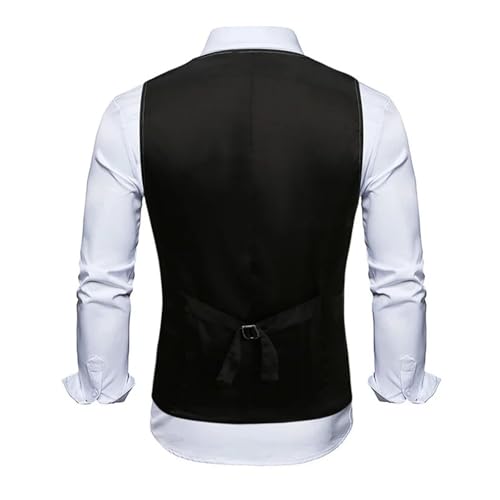Men's Sequined Suit Vest V-Neck Sleeveless Prom Party Stage Performance Vest2