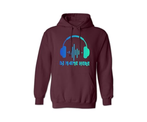 Custom Dj Name Sweatshirt, Personalized Dj Music Sweatshirt, Customized Name Party Sweatshirt, Rave Lover Gift Sweatshirt, Dj Fan Graphic Headset Sweatshirt3