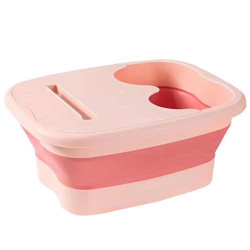 Spa de pies plegable portátil color rosa miniatura 1