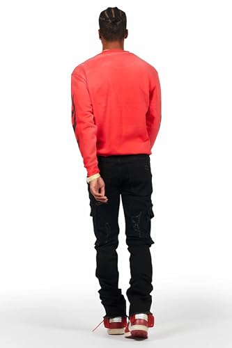 Men's Adalee Cargo Stacked Flare Jean4