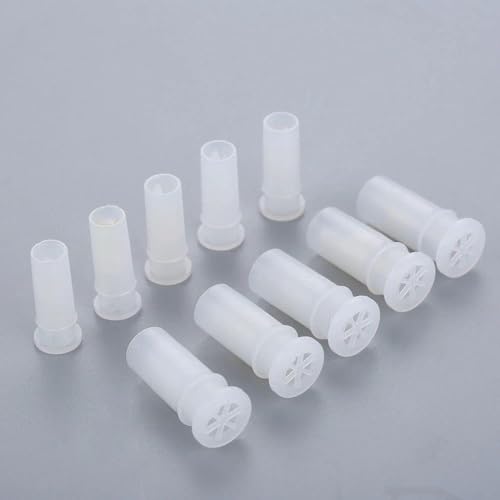 Calsgkspray 100 Pcs White Toy Noise Makers Insert Squeakers, Plastic Dog Squeaky Toy Whistles, Squeakers Dog Squeak Toys Insert Replacements DIY Accessories(15.5x4.8mm)
