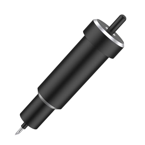 Deep Cut Housing, Metal Fine Point Housing, Stable Cutting Machine Deep Cut Housing, Replacement Portable Fine Point Holder Housing for Glitter Vinyl, Cardstock, Adhesive Foil, Vellum (Black)