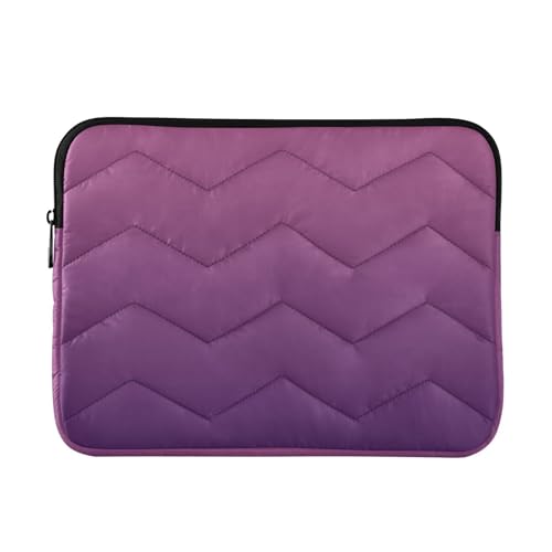 Purple Black Gradient Laptop Sleeve for 13-13.3 IN Water Resistant Portable Laptop Sleeve Bag Carrying Sleeve Bags for Women Travel Airport