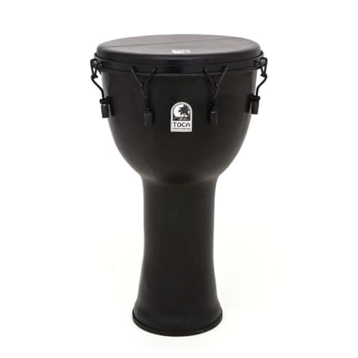 Toca Percussion Freestyle Mechanically Tuned Djembe - Black Mamba