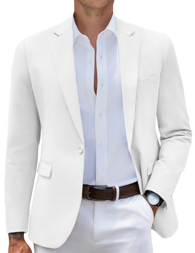 COOFANDY Mens Casual Blazer Slim Fit Sport Coats One Button Stylish Business Suit Jacket