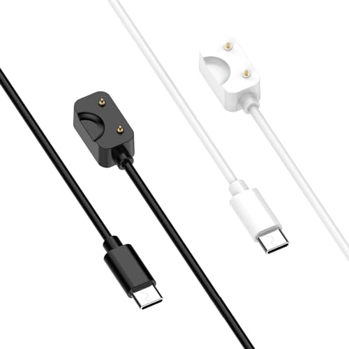 Compatible for Samsung Galaxy FIT 3 Charger, 3.3ft USB-C Charging Cable Magnetic Charger for Samsung Galaxy FIT 3 SM-R390 Smartwatch (Black&White)