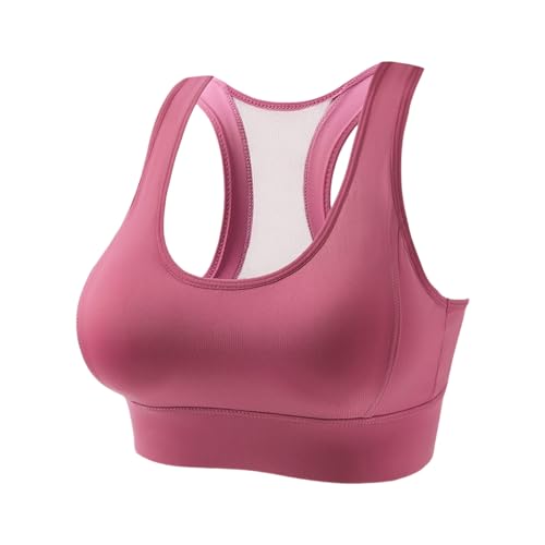 DuomaiJJ Sujetador Deportivo Sports Sports Sports Sports Sports De Alta Resistencia A LAN Tamaño A LAN Tamaño Bra Sports Beautiful Back Women Shock-prug-Rojo-Metro