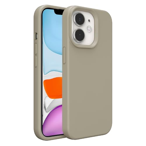 Image of iPhone 11 Case Silicone,Soft Microfiber Lining(Rock ash)