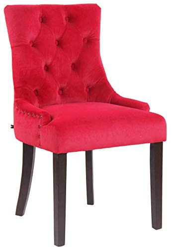 DESIGN CHESTER - elegante sedia da pranzo realizzata in velluto cangiante e con schienale trapunto e fermato con bottoni rivestiti, in perfetto stile Chesterfield e ispirato alla lavorazione capitonné. L'alto schienale caratterizza la poltroncina da tavolo e assicura una seduta comoda e avvolgente