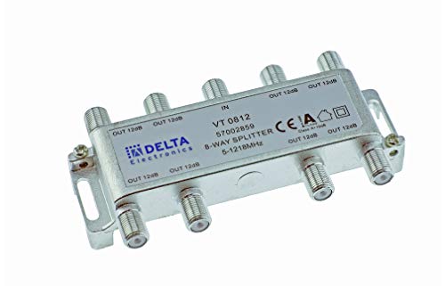 DCT-Delta, Distribuidor F 8 Veces 5  1218 MHz, Distribuidor de TV, Distribuidor BK, DVB-C, televisión por Cable, Separador, Clase A + 10 dB