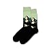 Hot Sox Men's Famous Artist Series Novelty Crew Socks, Mona Lisa (Seafoam), Shoe Size: 6-12