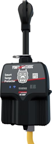 Image of Power Watchdog PWD50W Smart RV Surge Protector, 50A, WiFi & Bluetooth | Patented WiFi & Bluetooth connectivity monitors voltage, amperage & wattage.