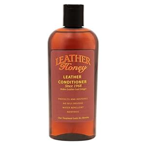 Leather Honey – Acondicionador de cuero, desde 1968. Se usa en prendas de piel, muebles, interiores de coches, bolsos, calzado, y accesorios (EE. UU.)