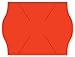 Neon Red Rolls METO 2 Line Pricing Labels 13/16 x 5/8