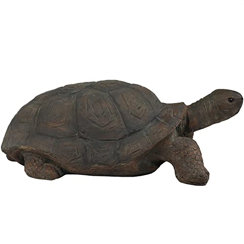 Sunnydaze Todd The Tortoise Large Garden Statue - 30-Inch Long - Indoor/Outdoor Decoration For Yard, Patio, Pond, Or Lawn #TOP6