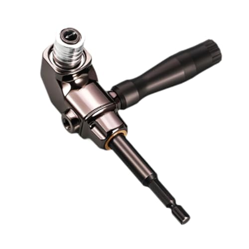 Adaptateur de perceuse à angle droit avec rallonge métallique robuste pour perçage 90° - 7