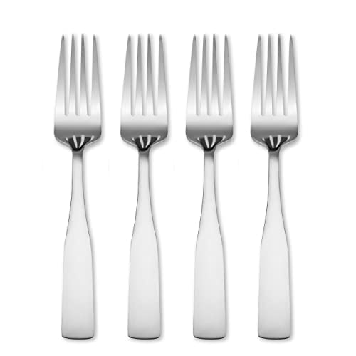 Hampton Forge Bristol Satin 4Pk Dinner Forks/Color Card, 0.35 LB, Metallic