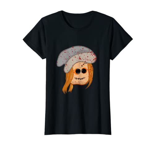 Mujer Boo Girl Disfraz de fantasma de Halloween Muñeca aterradora Boo Camiseta