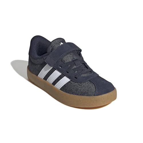 Image of adidas Kids' VL Court 3.0 Elastic Lace & Strap Shoe