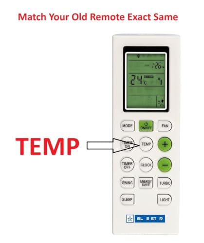 Image of KPDP Original AC Remote Compatible for Blue Star AC Remote Original Suitable for Bluestar Window Ac,1 Year Warranty