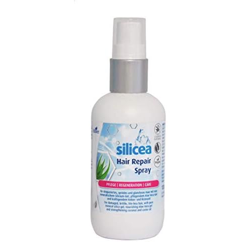 Hübner Original silicea Hair Repair Spray | Zertifizierte Naturkosmetik für strapaziertes, geschädigtes Haar | Sprühkur mit Kieselsäure-Gel und Aloe Vera Cover