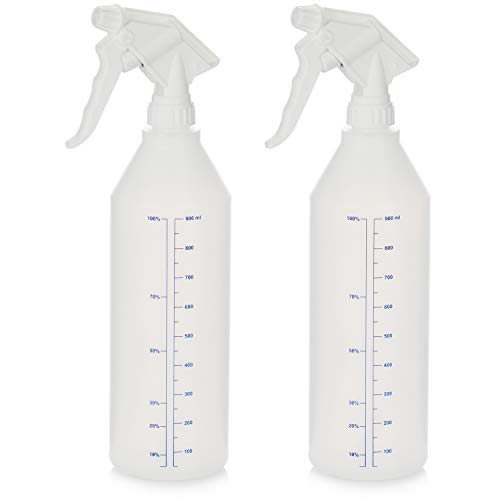 com-four® Botella de Spray 2X: pulverizador de Bomba Resistente a Productos químicos con Rosca 28/400 para Aceite Mineral, Aceite de calefacción, benzoilo, ácidos diluidos y álcalis