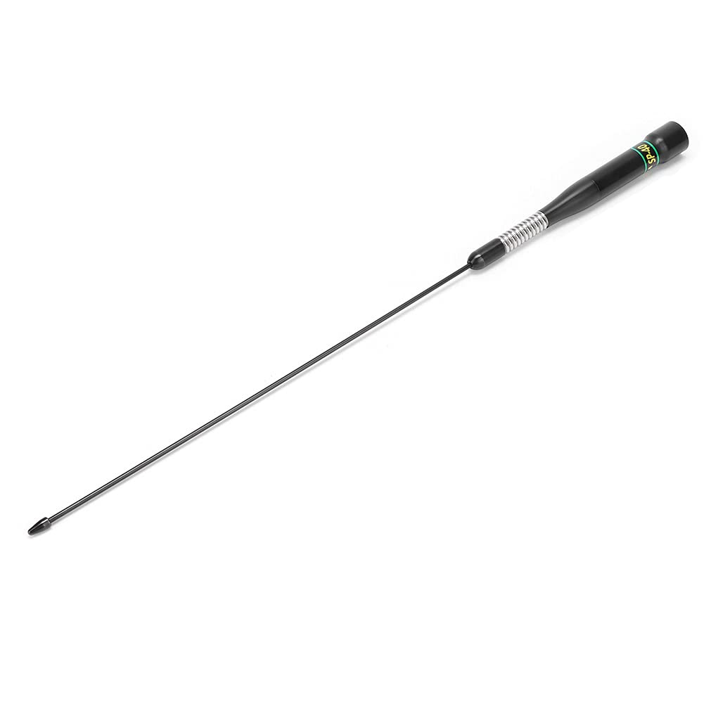 Antena de Doble Banda, SP-40 100W UHF Látigo Aéreo de Radio Móvil para Walkie Talkie Coche Taxi Vehículo Comunicación Bidireccional (Negra)