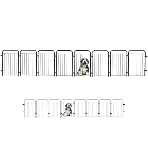 Utility Pet & Lar, Cercado Caes Pet Cachorro Grade Cerca 8 Módulos 51 cm Altura Cor:Preto