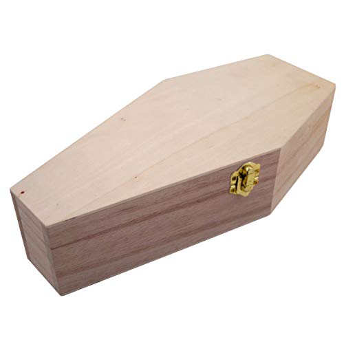 PrimoLiving petbye Holz Kleintiersarg Natur belassen - Größe S für sehr kleine Haustiere - Tiersarg mit festem Metallverschluss - Sarg aus hochwertigem Holz