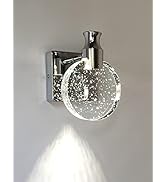 KRIPINC Crystal Wall Sconce, Nordic Style Crystal Wall Light, Simple Crystal LED Wall Lamp, Art Deco Wall Lights for Living Room, Bedroom, Bedside,