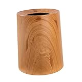 DOITOOL Cubos Basura Originales sin Tapa con Diseño y Textura Madera Contenedor Creativo para Cocina y Hogar Resistente y Funcional para Espacios Modernos