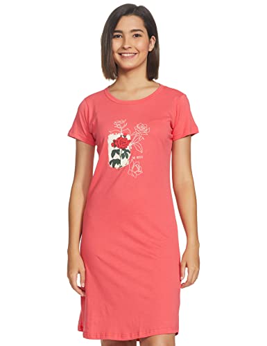 Image of Rupa Women Cotton Knee Length Night Gown